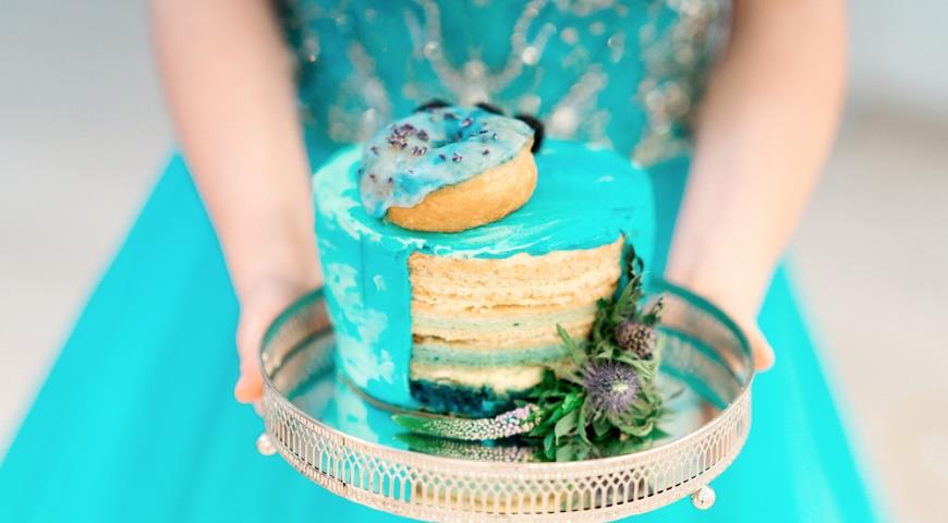 Biscuit cake Turquoise tiramisu