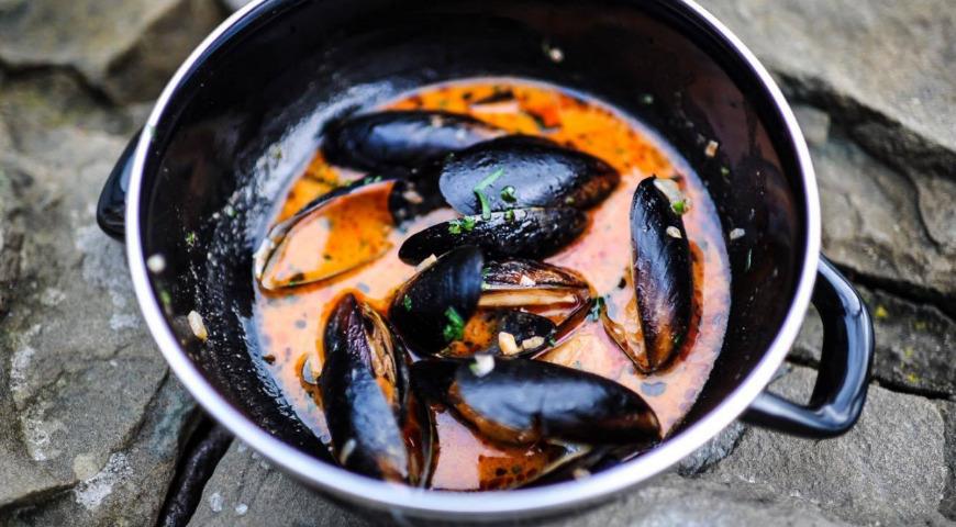 Black Sea mussels in sauce