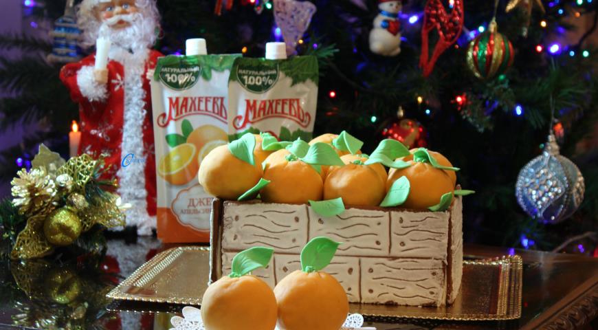 Cake &quot;Box with oranges&quot;