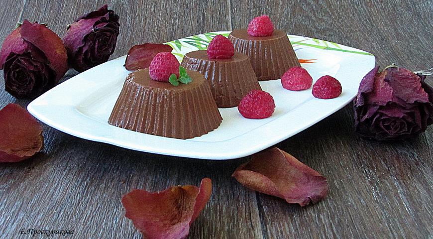 Chocolate raspberry dessert.