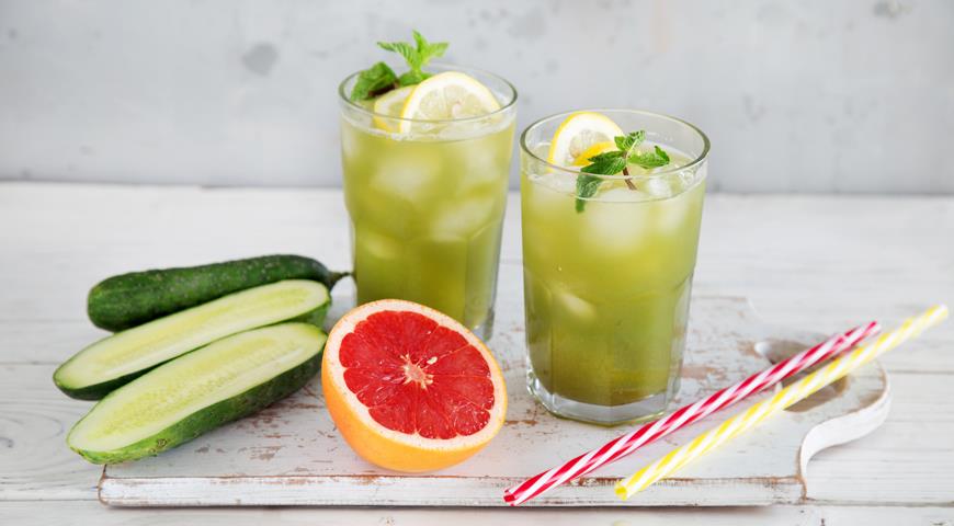 Cocktail Cucumber and grapefruit