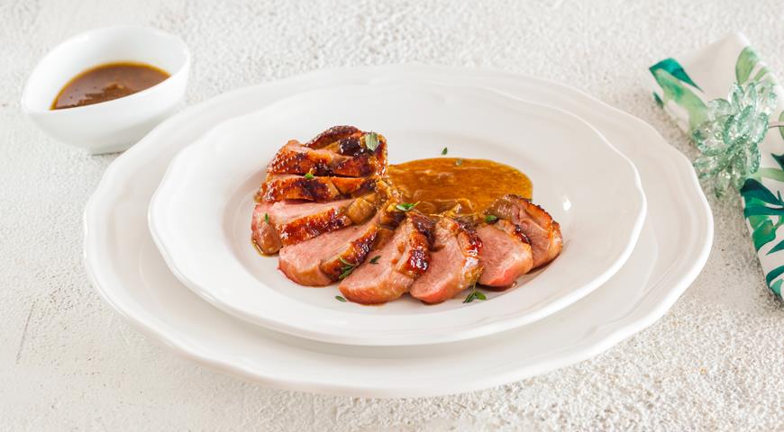 Duck breast with ginger