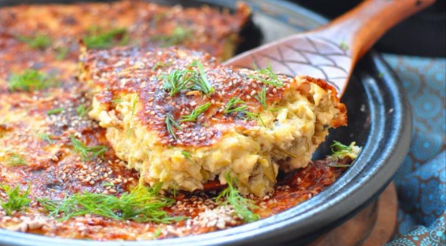 Fırında Kabak Mücveri - Turkish squash casserole