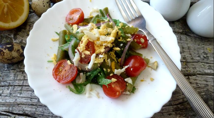 Green Bean Salad with Boiled Egg