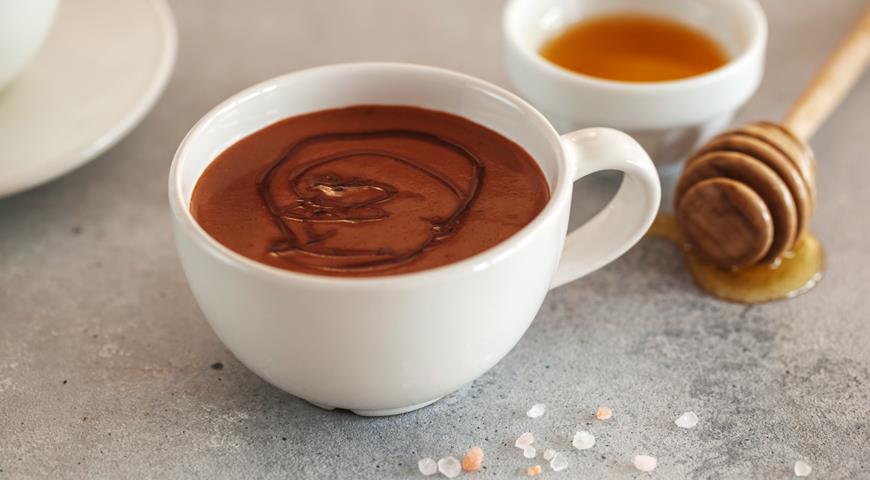 Mexican hot chocolate with spices