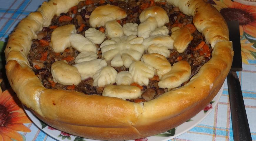 Mushroom and Bean Pie
