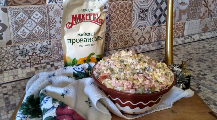 Olivier salad with Maheev mayonnaise
