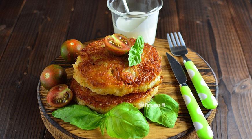 Potato burgers with meat filling