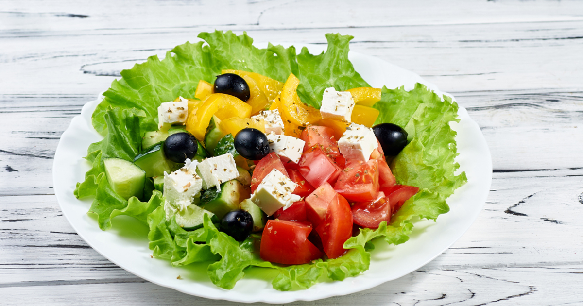 Greek Salad with Quinoa  Ingredients: