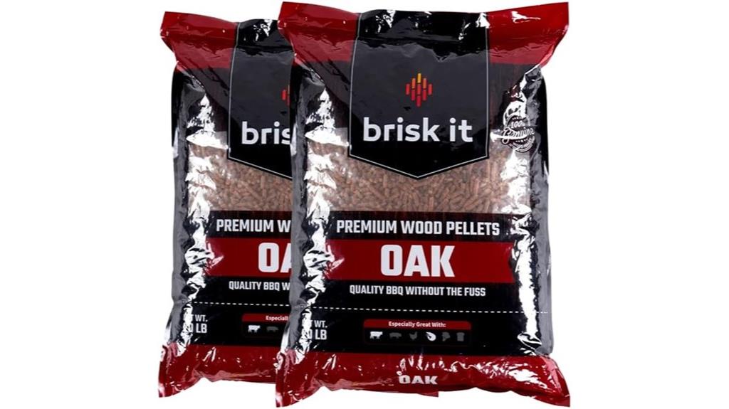 100 natural oak pellets