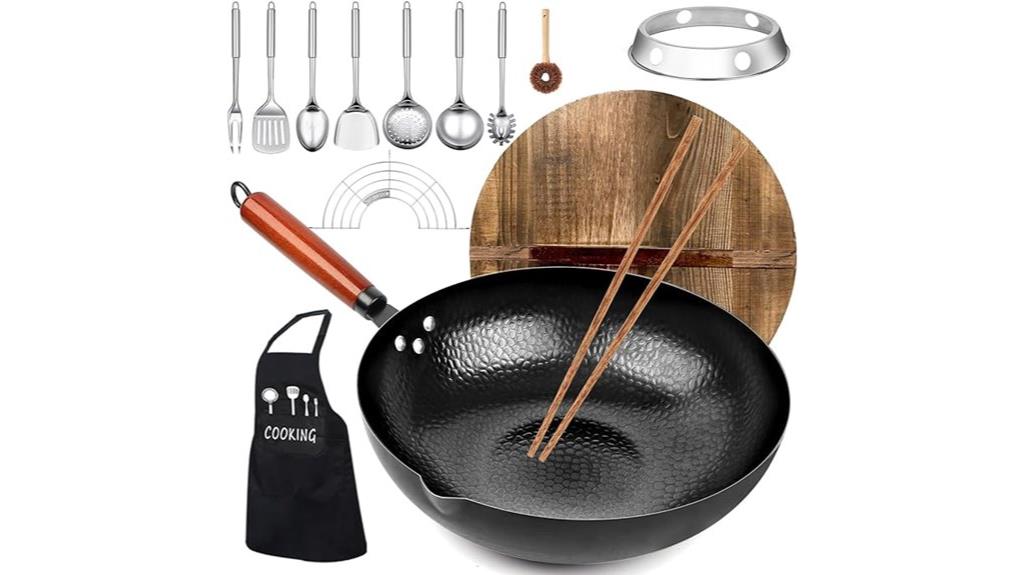 14 piece carbon steel cookware