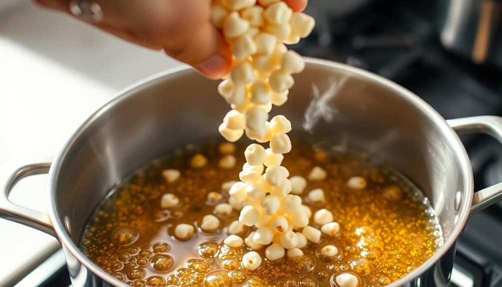 add kernels to oil