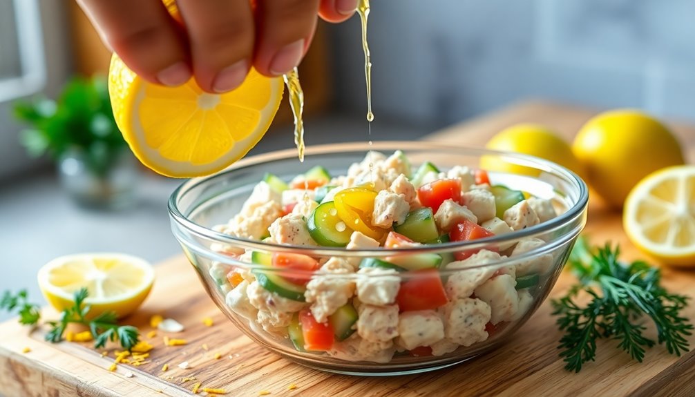 add lemon juice seasoning