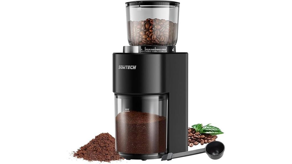 adjustable conical burr grinder