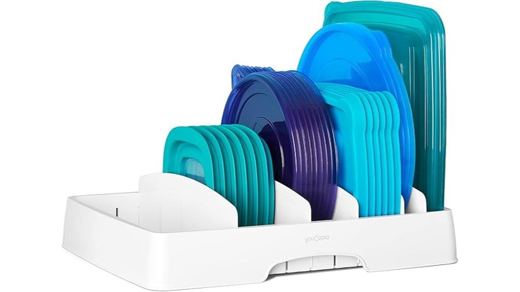 adjustable lid organizer system