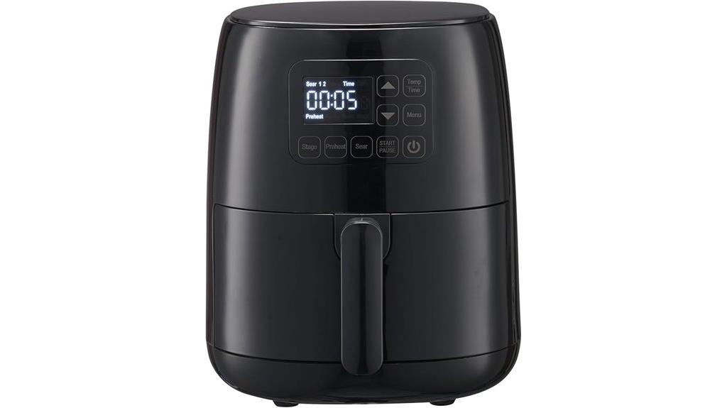 air frying oven touch control