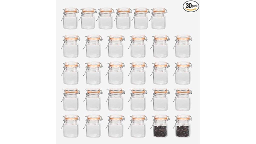 airtight glass jars pack