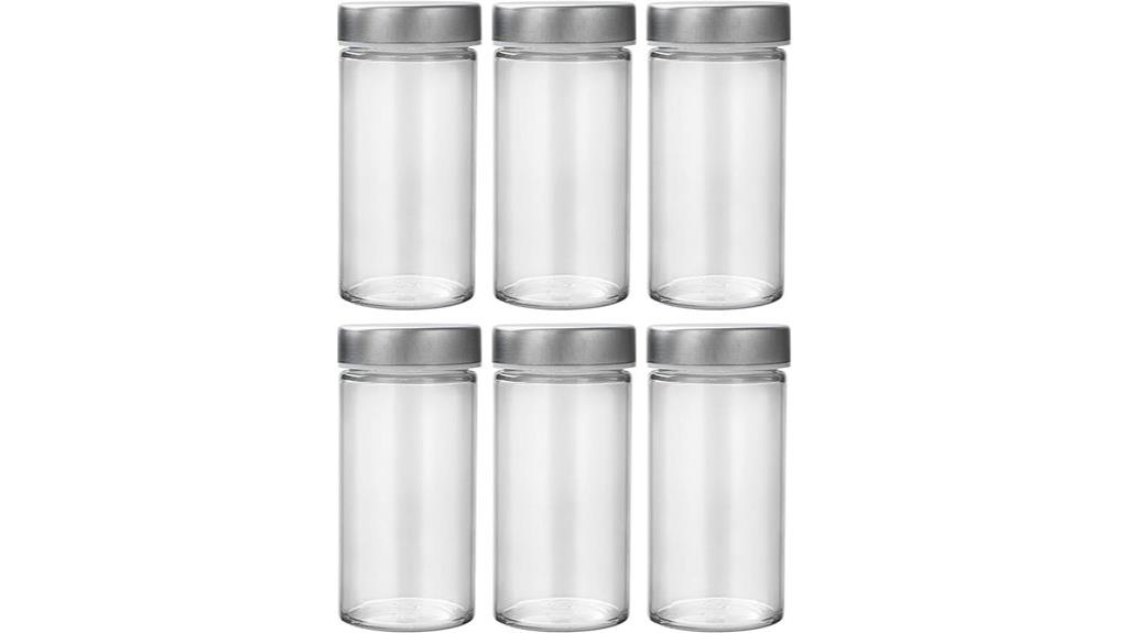 airtight glass spice jars