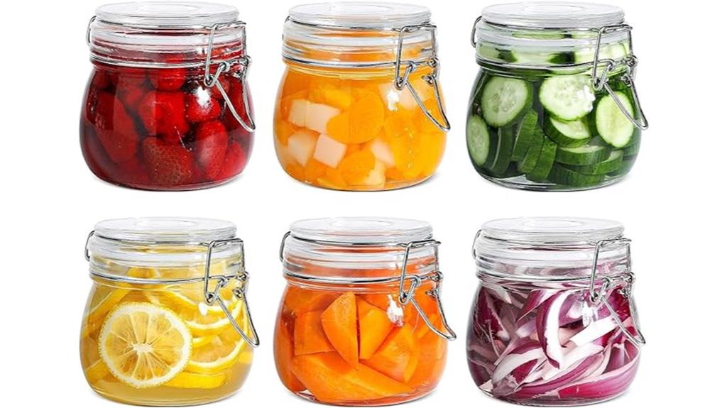 airtight glass storage canisters