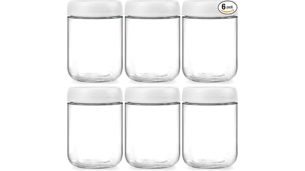 airtight glass storage jars