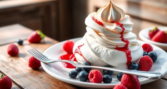 aquafaba based vanilla meringue