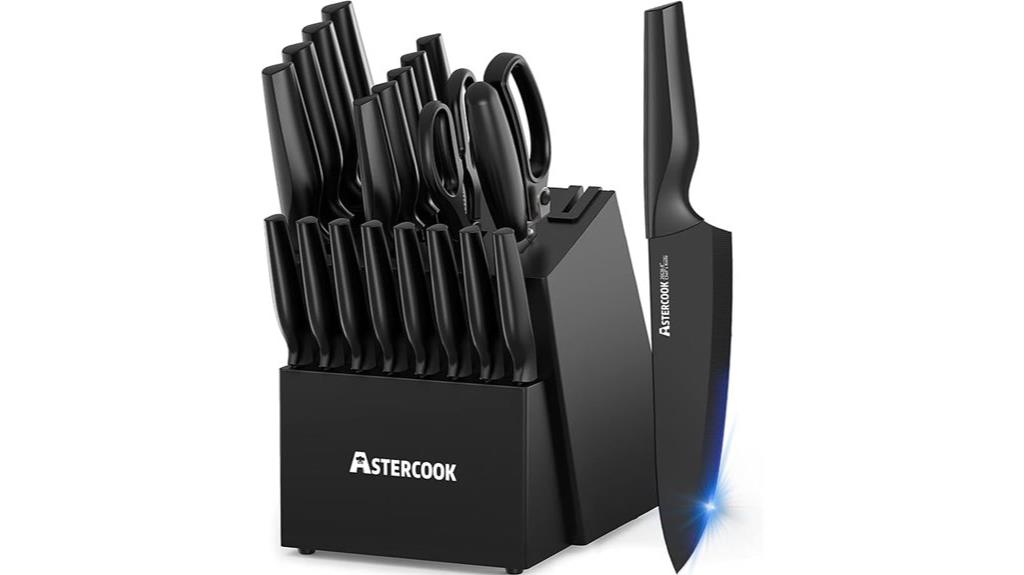 astercook knife set block