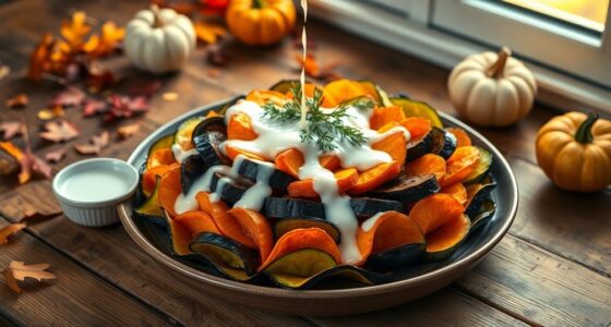 autumn vegetables in coconut