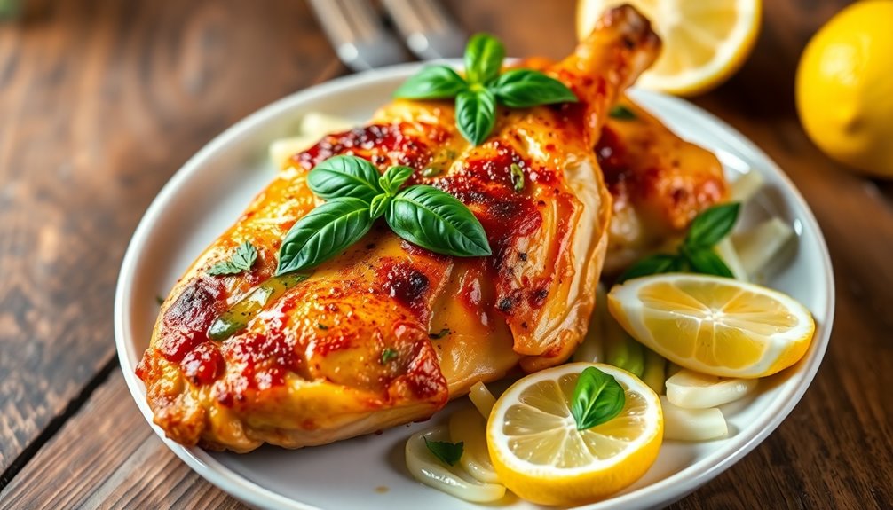 baked chicken with leeks