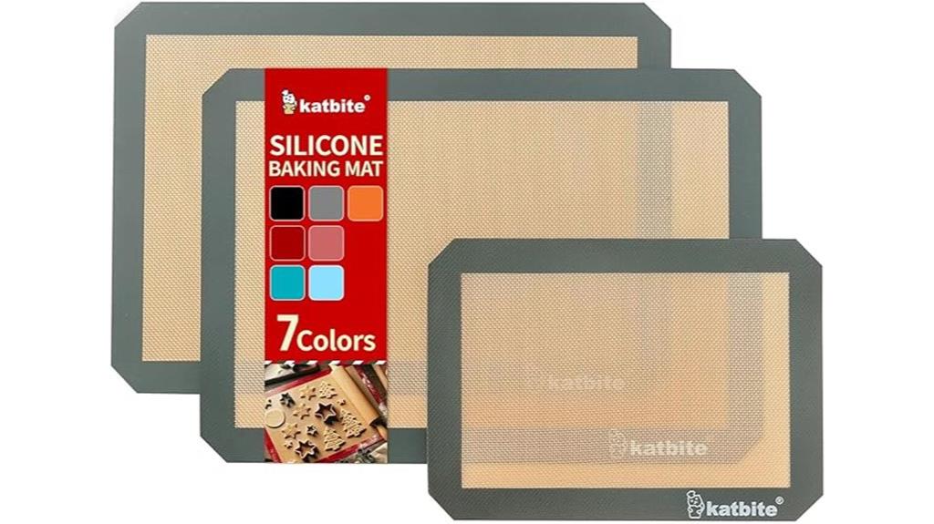 baking mat set three pack