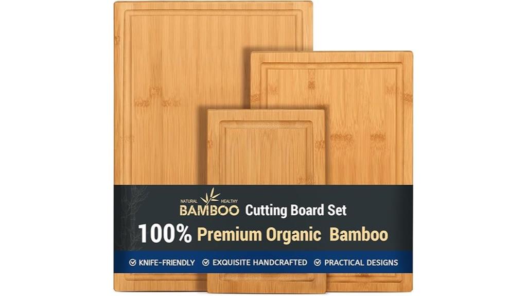 bamboo cutting board set