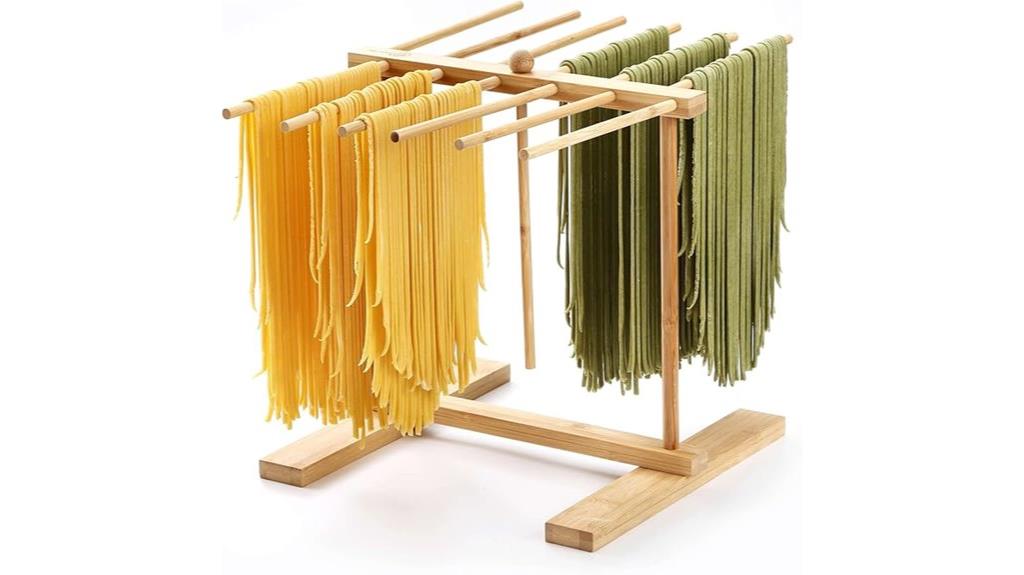 bamboo pasta drying rack