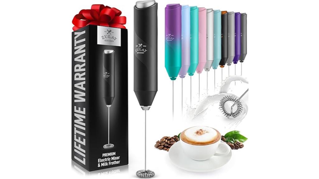 battery operated milk frother wand