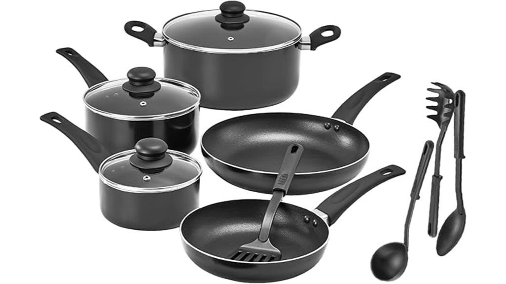 bella 12 piece cookware set