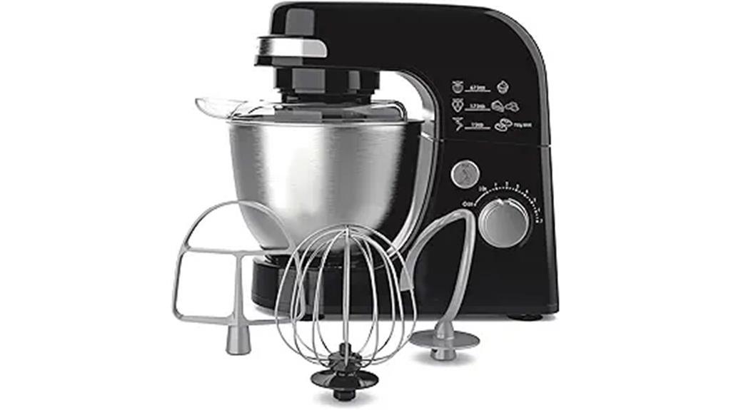 black 4 quart stand mixer