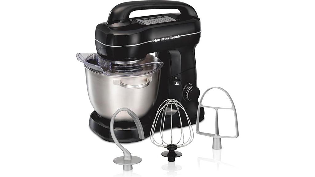 black 4 quart stand mixer