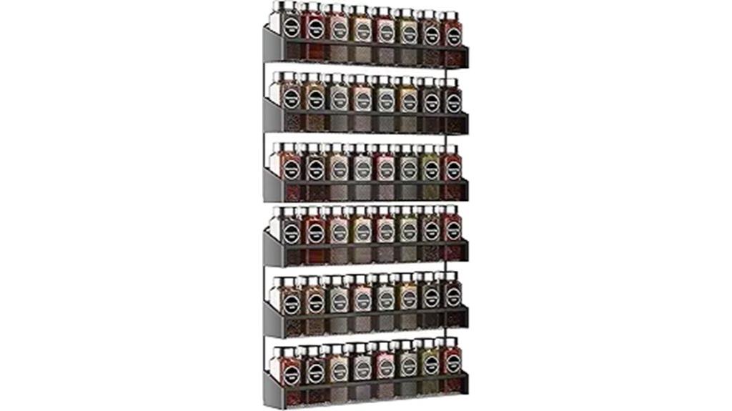 black spice rack organizers