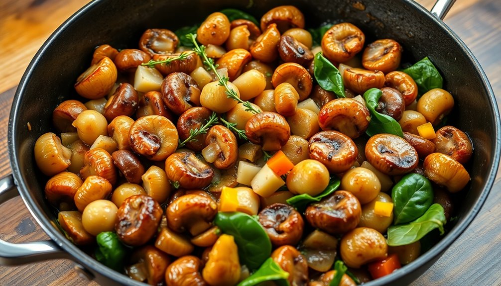 blend mushrooms with spices