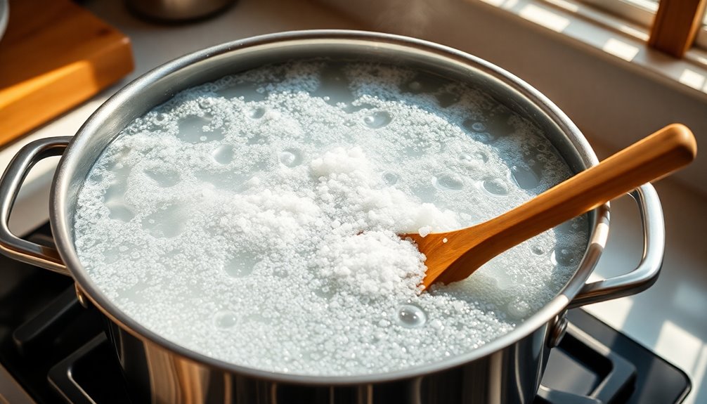 boil salted water for pasta