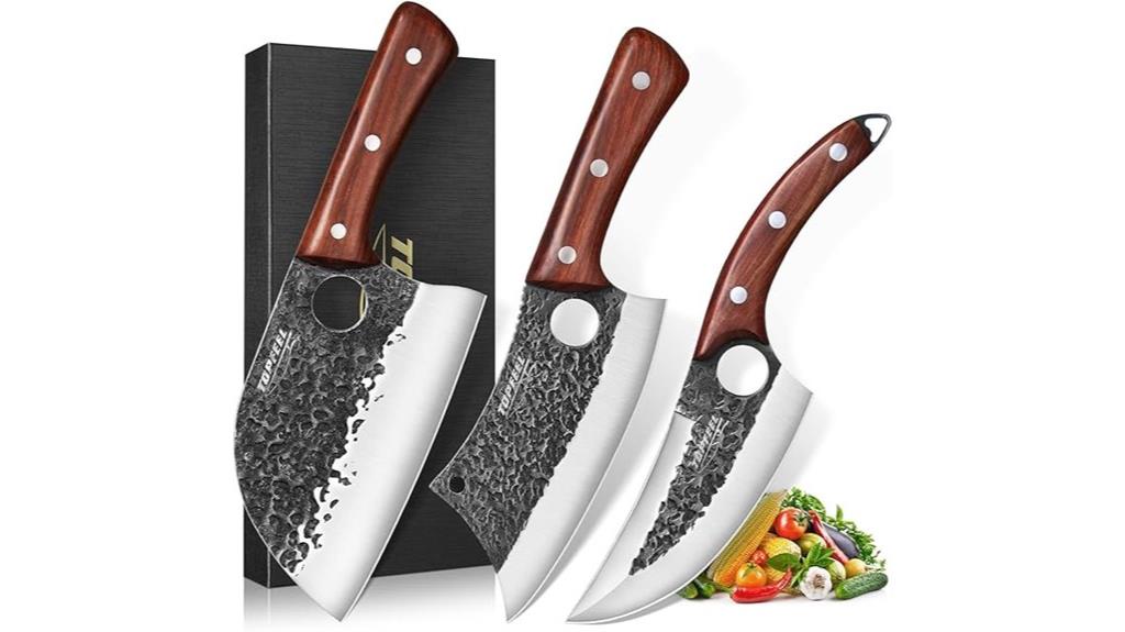 butcher knife set trio