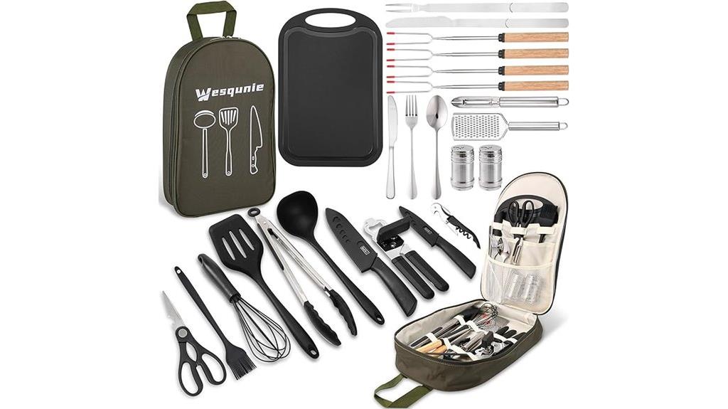 camping cooking utensils set