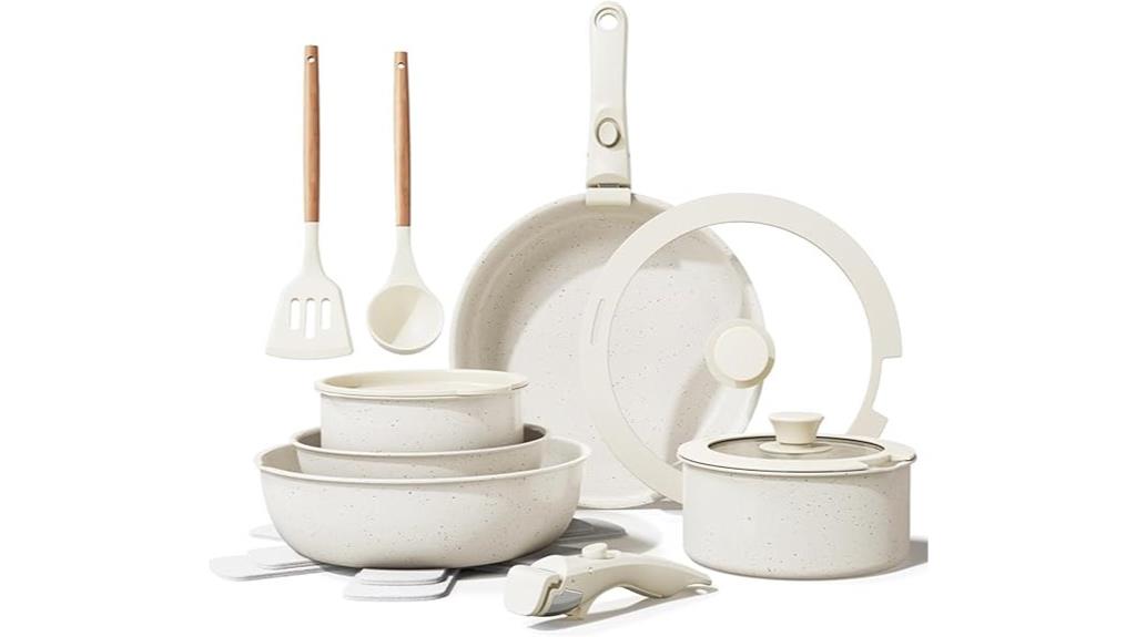 ceramic nonstick cookware set
