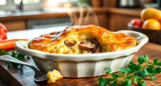 chicken and mushroom pie