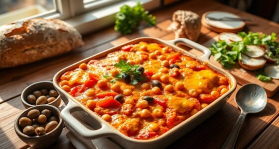 chickpea casserole with olives