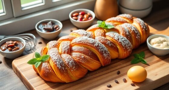 chocolate spread braided pastry