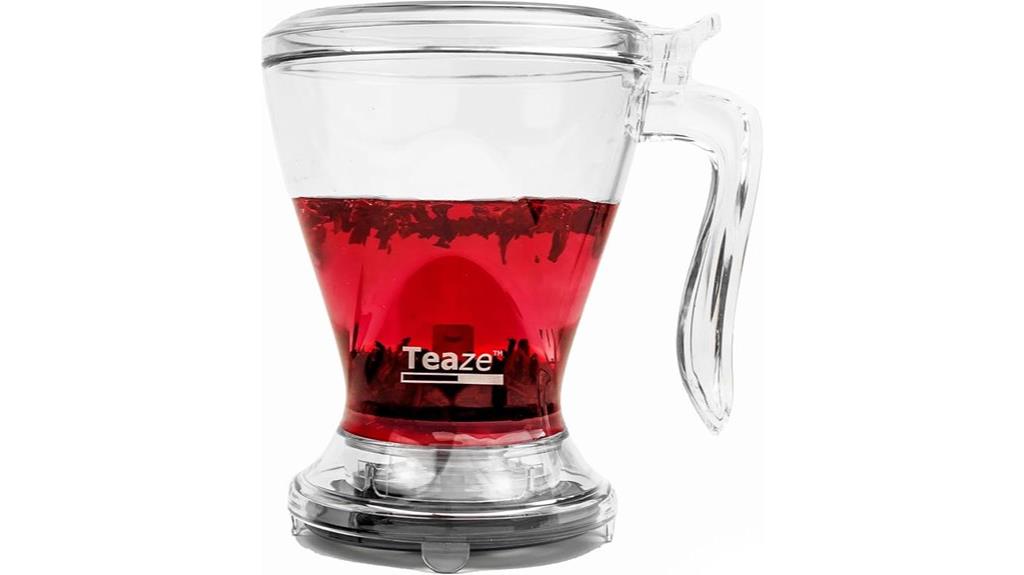clear round loose leaf infuser