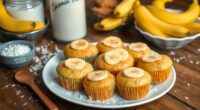 coconut muffins with bananas
