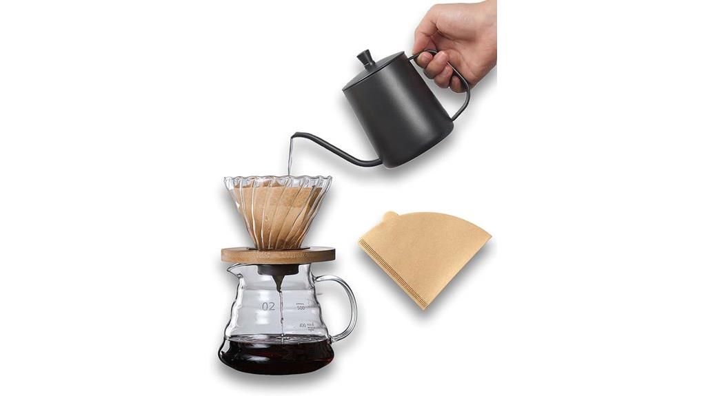 coffee brewing equipment set