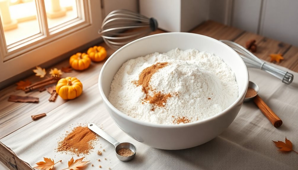 combine dry ingredients well