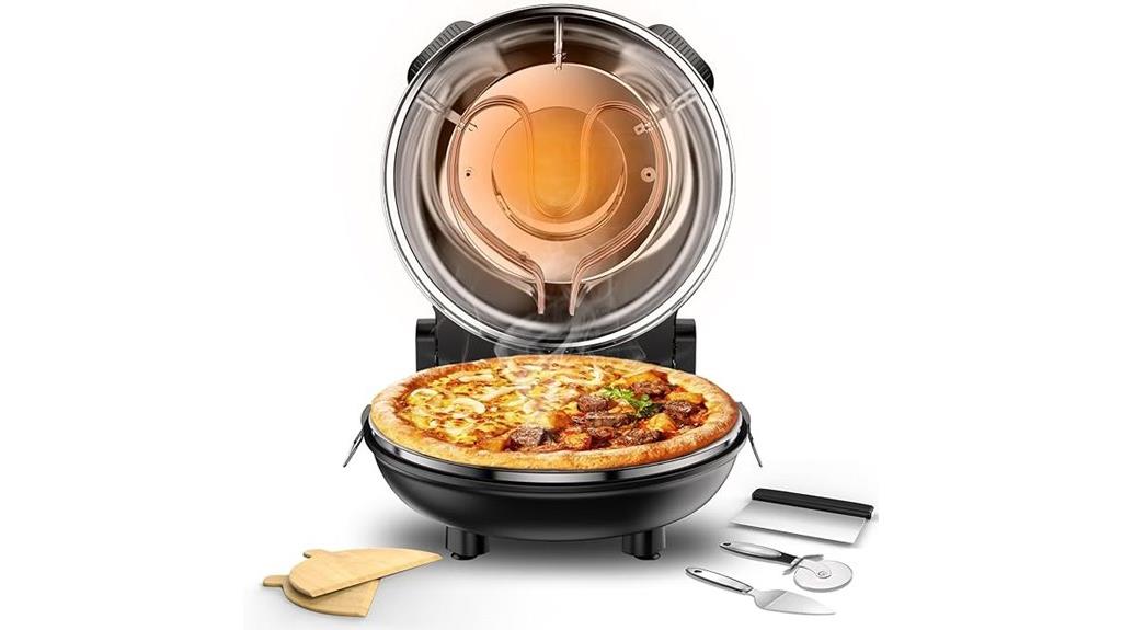 compact electric pizza oven