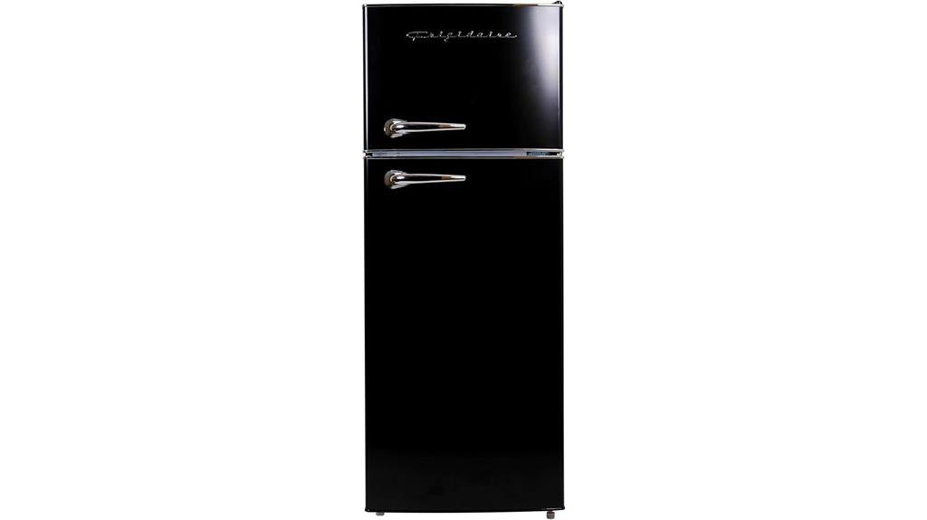 compact vintage style fridge